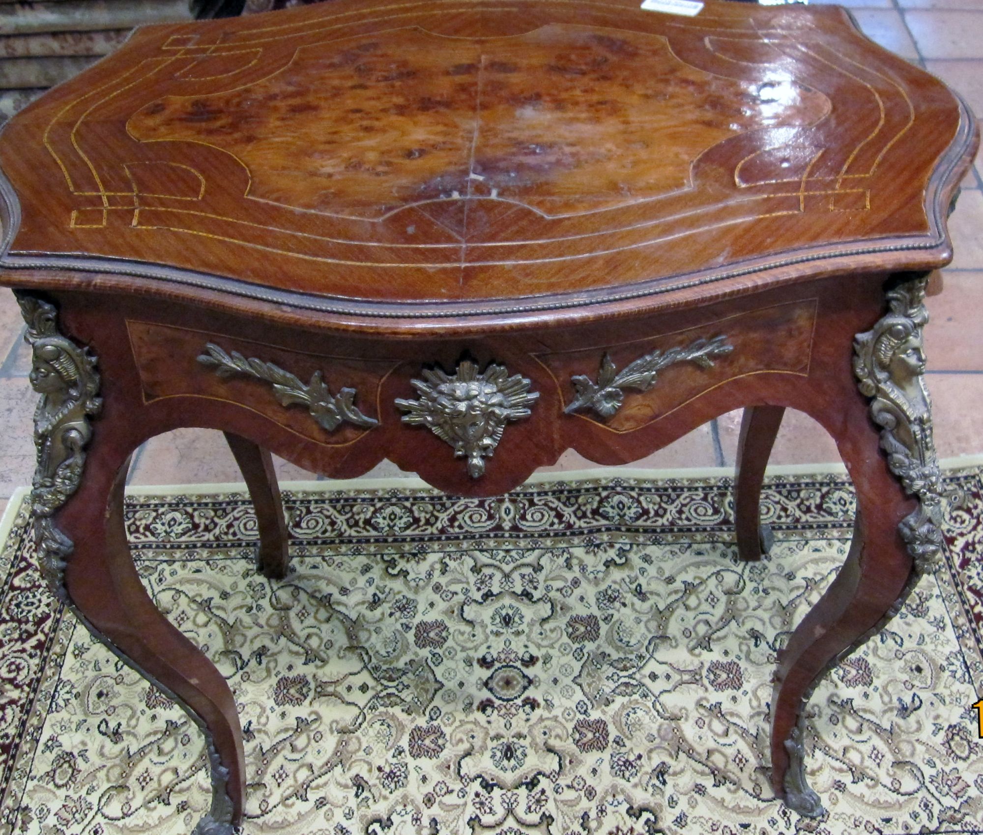 GLC-ABEL1 51795-B-12 French style walnut table with ormolu mounts.JPG